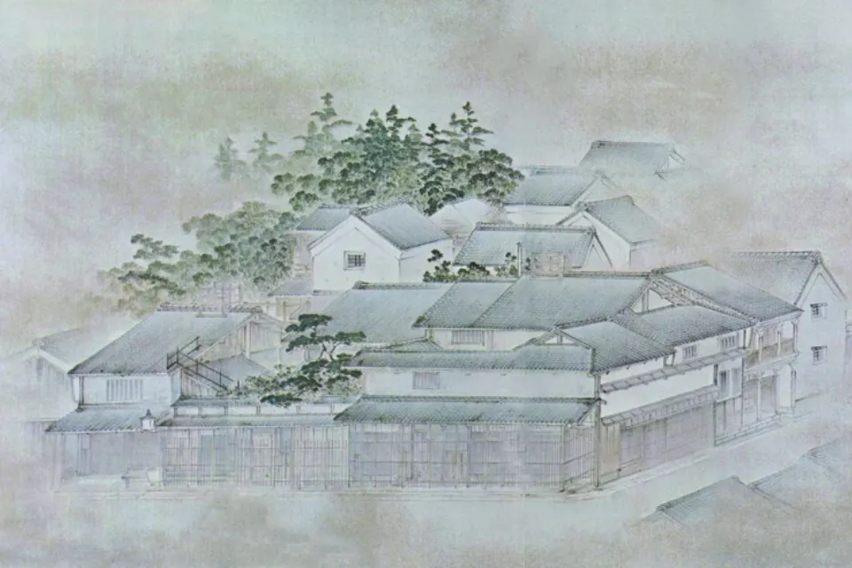 伏見町芝川又右衛門邸（画：深田直城）